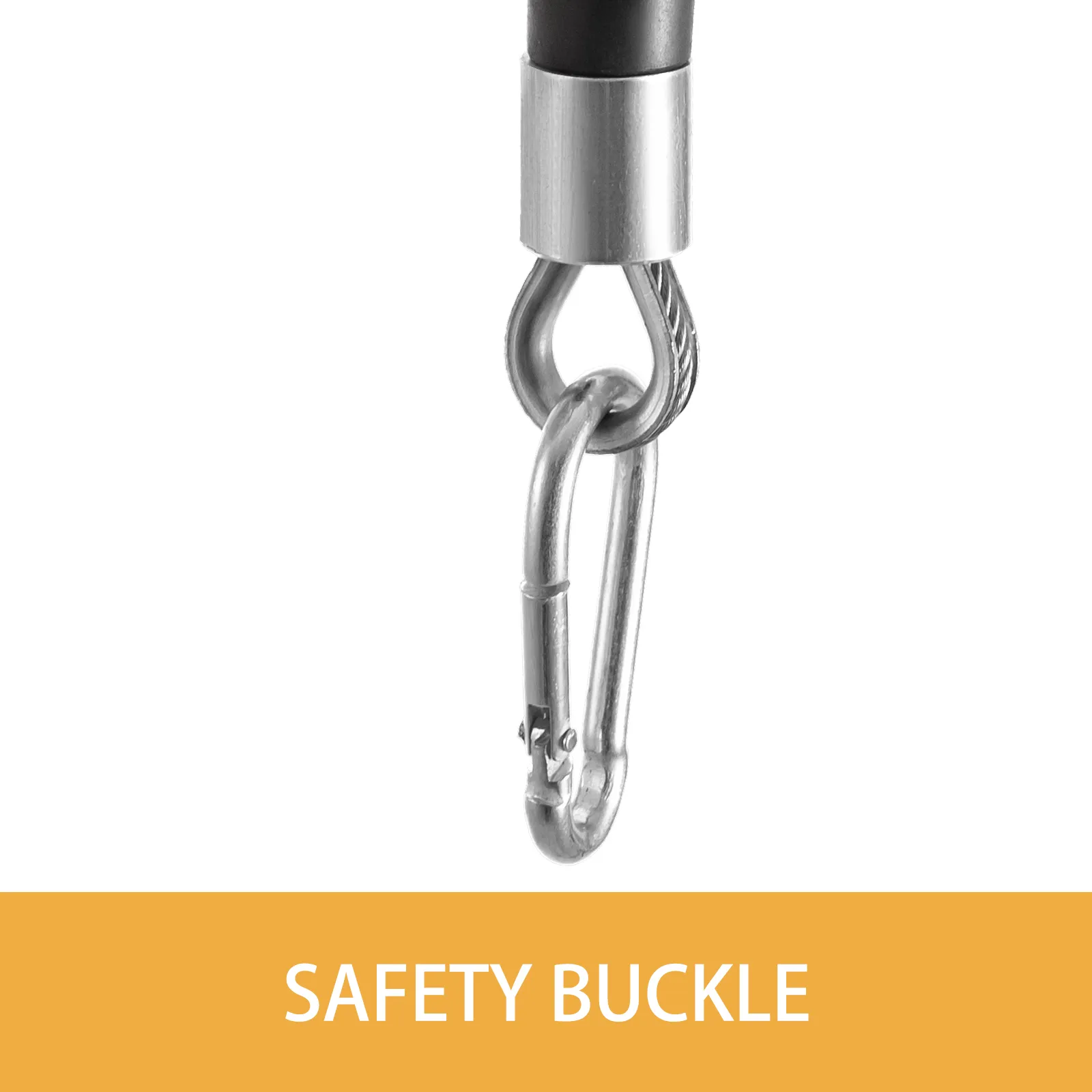 VEVOR spring balancer safety buckle close-up on white background.