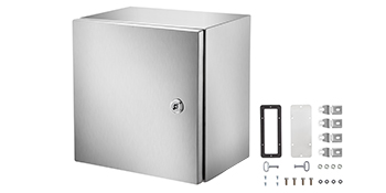 VEVOR nema stainless steel enclosure with hardware accessories.
