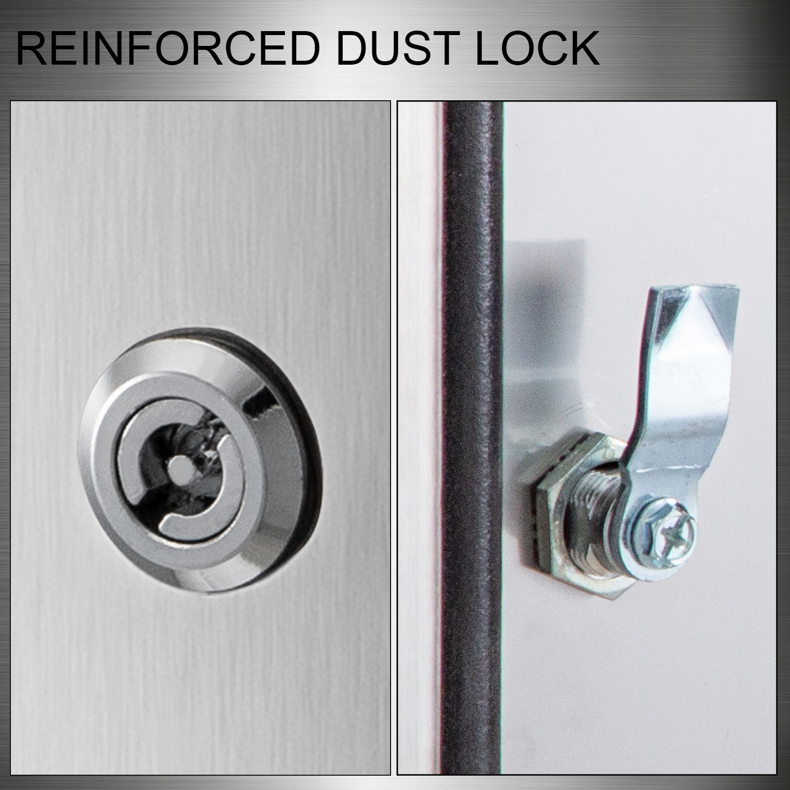 VEVOR nema stainless steel enclosure with a reinforced dust lock mechanism