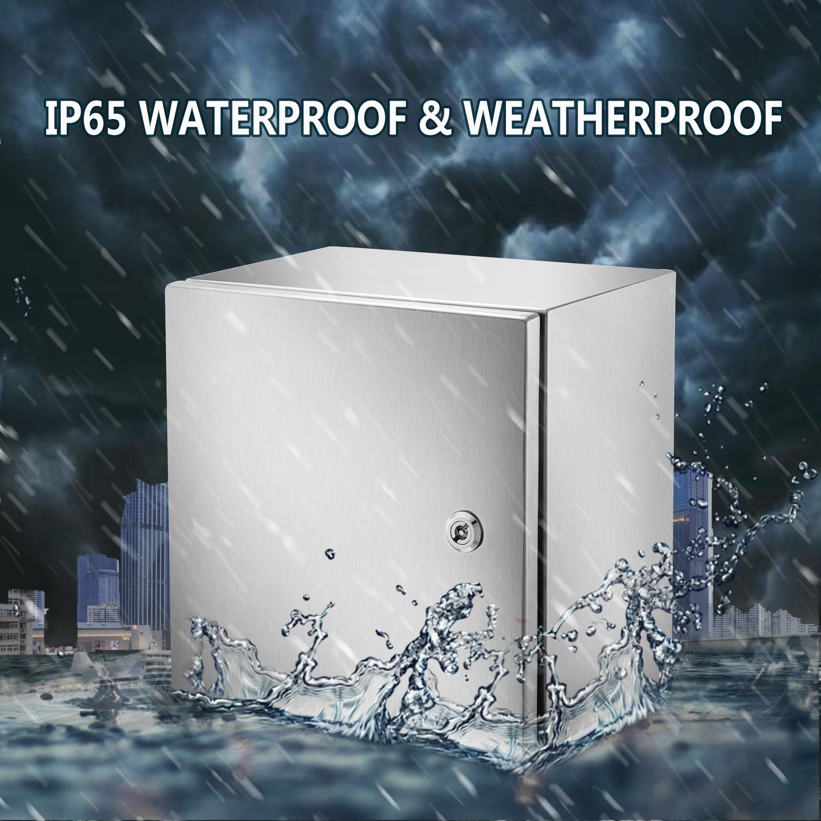 VEVOR nema stainless steel enclosure, ip65 waterproof & weatherproof.
