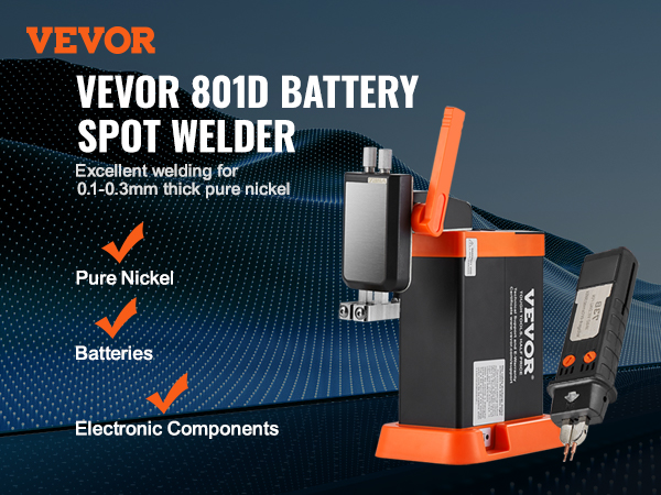 VEVOR battery spot welder 801d, ideal for welding pure nickel, batteries, electronic components.