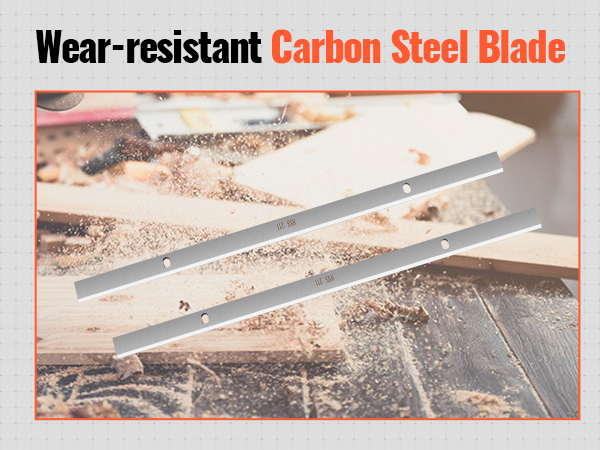 dėvėjimuisi atsparios anglies plieno ašmenys, skirti VEVOR storis obliumi.