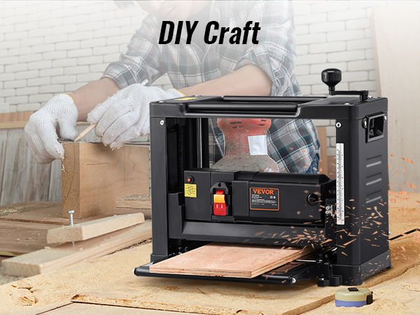 VEVOR storis obliumi veiksmų su diy medienos apdirbimo amatų namuose dirbtuvių aplinkoje.