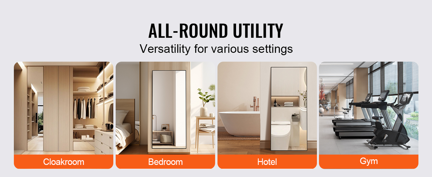 VEVOR storage units for cloakroom, bedroom, hotel bathroom, and gym display.