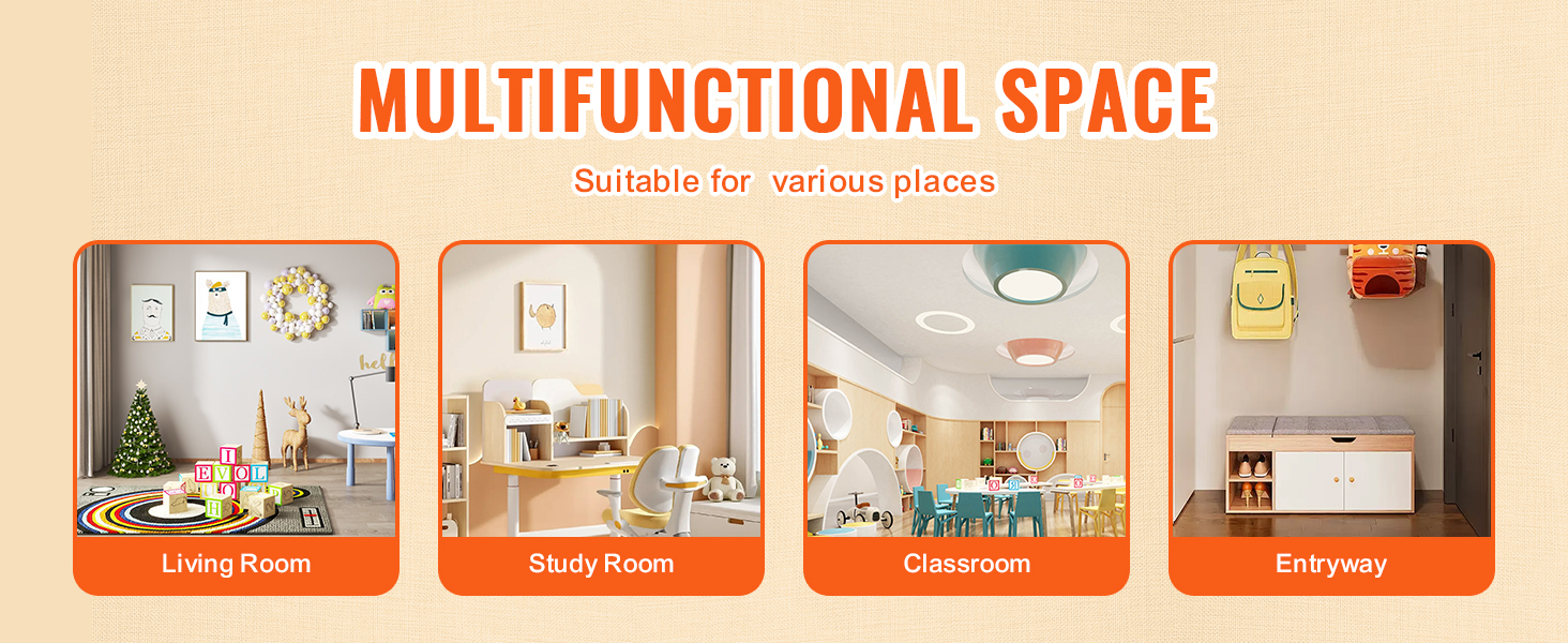 multifunctional VEVOR storage shelf for living room, study room, classroom, and entryway organization.