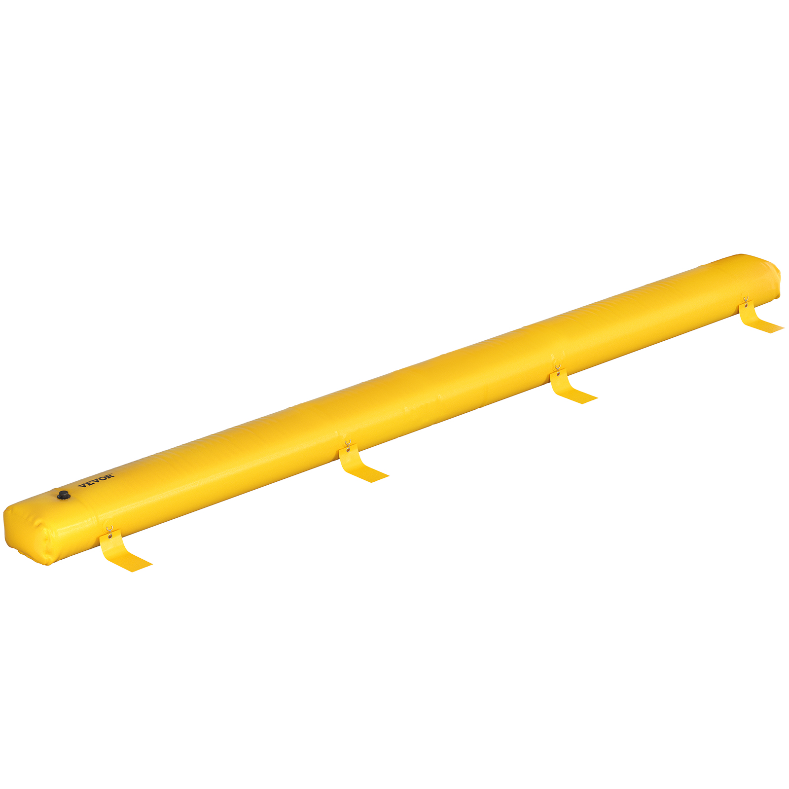 yellow VEVOR flood bag with multiple attachment straps against a white background.
