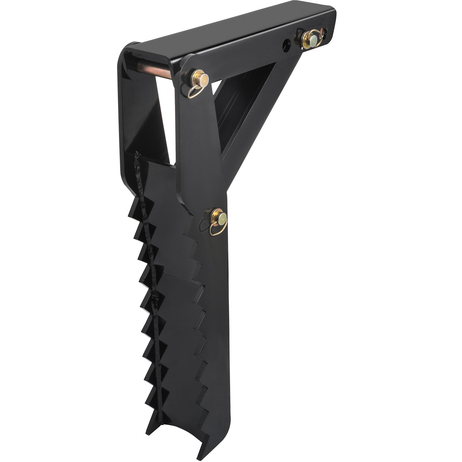 VEVOR excavator thumb attachment with serrated edges and reinforced design.
