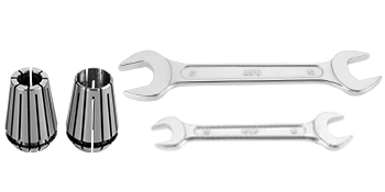 wrenches and collets for VEVOR air cooled spindle motor.