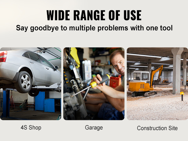 VEVOR porta power 4 ton - versatile tool for 4s shop, garage repairs, and construction site tasks.