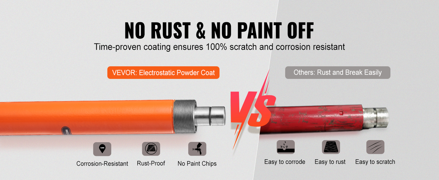 VEVOR 20 ton porta power kit vs others: scratch and corrosion resistance comparison.