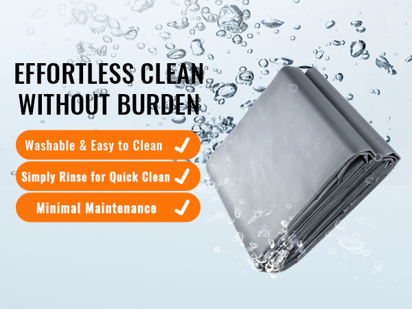 VEVOR tarp – washable, easy to clean, minimal maintenance. effortless clean without burden.