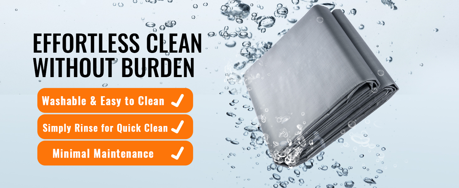 VEVOR tarp – washable, easy to clean, minimal maintenance. effortless clean without burden.