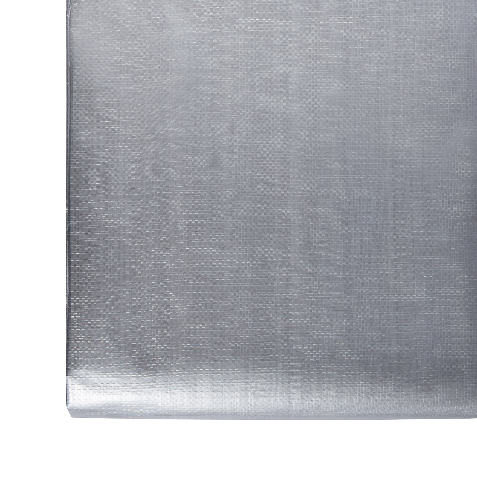 gray VEVOR waterproof tarp with textured surface, partially folded on a white background.