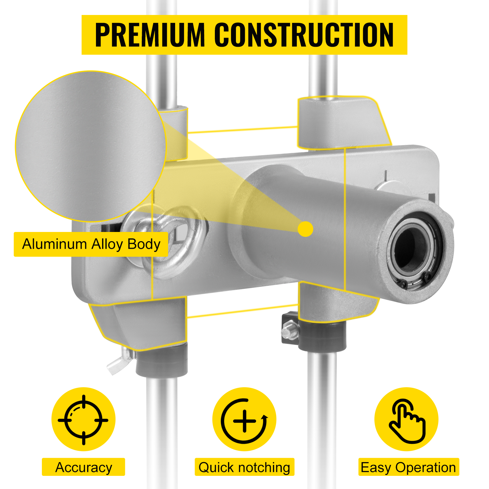 VEVOR door lock mortiser kit with aluminum alloy body and premium construction showcasing.