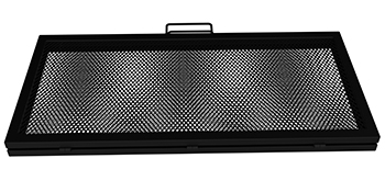 rectangular VEVOR fire pit cooking grate with a mesh design and a central handle for easy lifting.