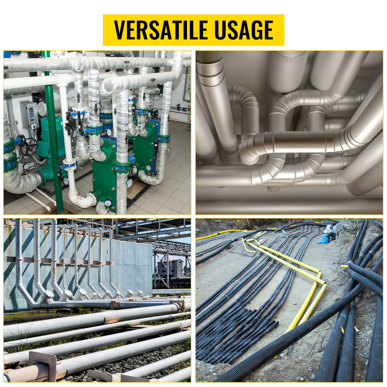 pipes installations demonstrating versatile usage for VEVOR sewer camera effectiveness.