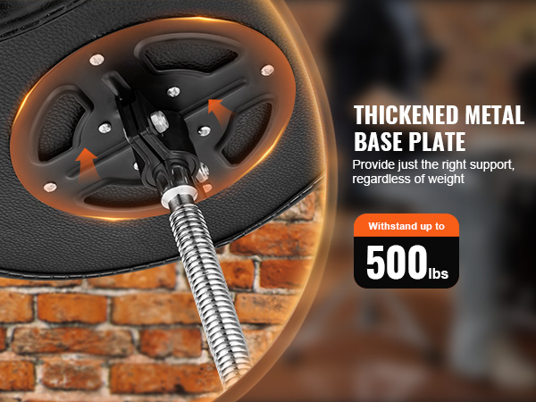VEVOR drum throne with thickened metal base plate, supports up to 500 lbs, perfect for drummers.