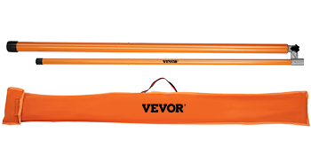 VEVOR truck height measuring stick with carrying bag and two orange measuring poles.
