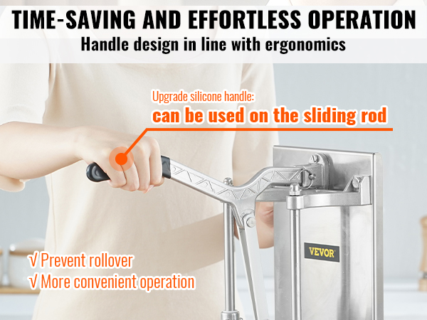 person using VEVOR french fry cutter with ergonomic handle for effortless operation.
