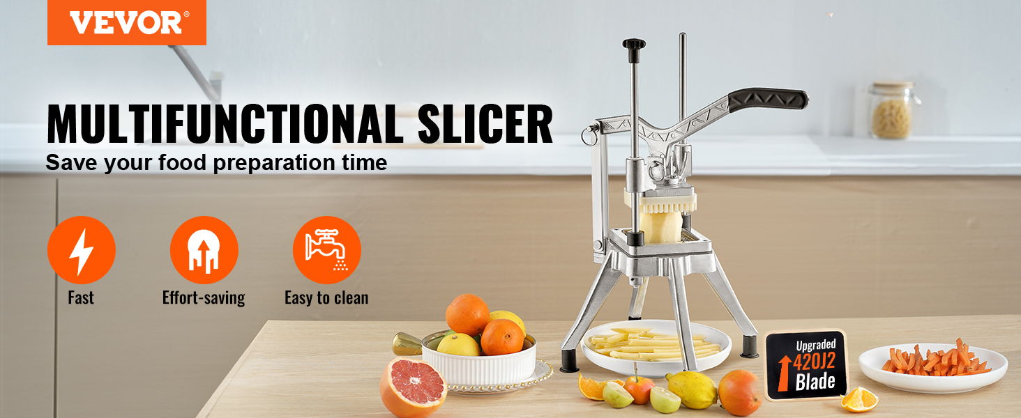 VEVOR vegetable chopper for fast, effort-saving, and easy-to-clean food preparation.