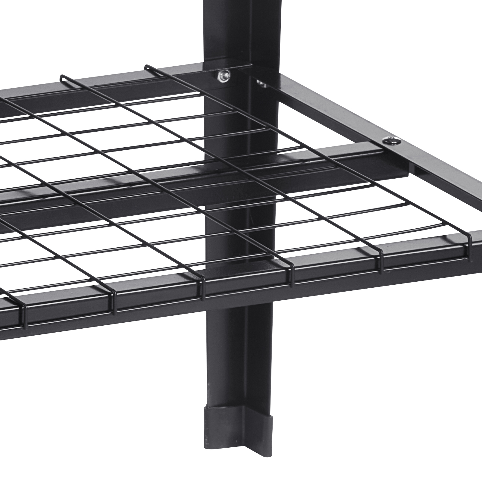 black metal VEVOR raised garden bed with a sturdy mesh shelf and sleek design.
