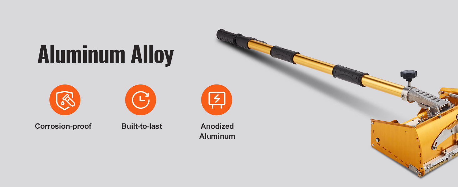 Ручка для плоской коробки из гипсокартона VEVOR из анодированного алюминия, устойчива к коррозии, долговечна.