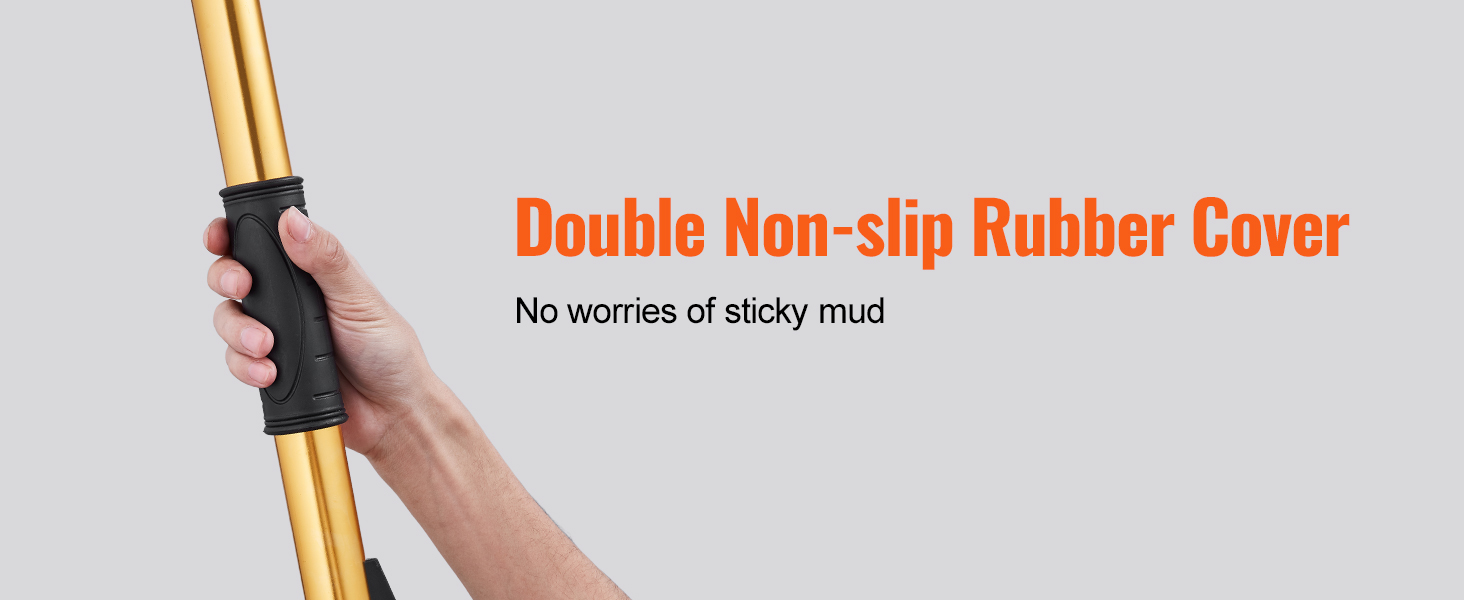 рука сжимает плоскую ручку коробки из гипсокартона golden VEVOR с двойным нескользящим резиновым покрытием.