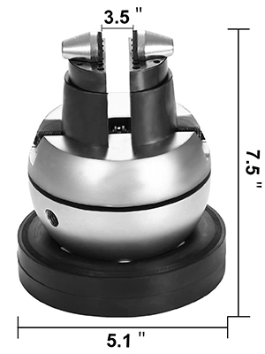 VEVOR lodveida skrūvspīles ar izmēriem 3,5", 5,1", 7,5" un izturīgu metāla konstrukciju.