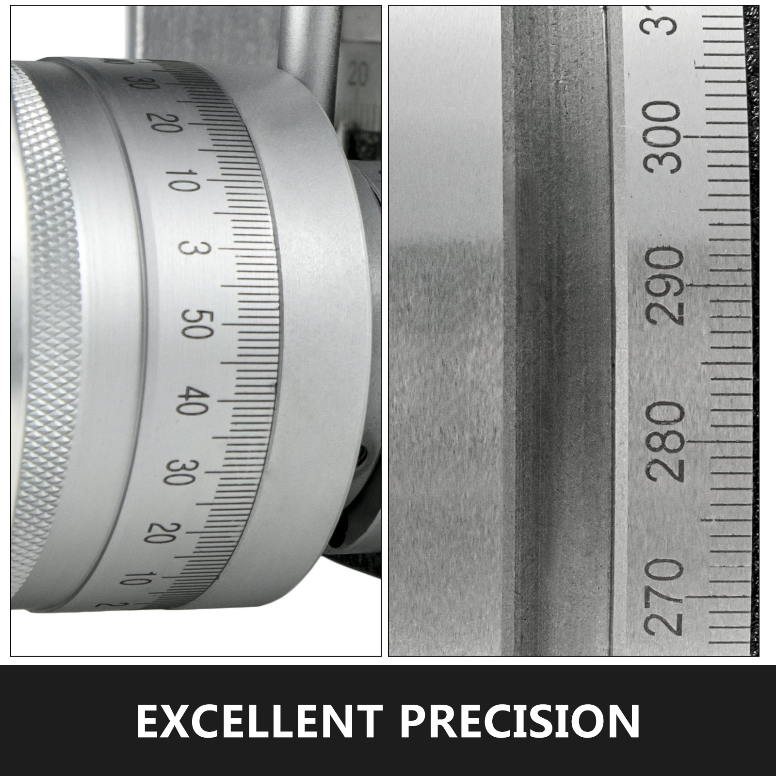 VEVOR rotary table with precision measurement markings in close-up view.