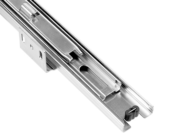 stainless steel track for VEVOR pull out cabinet organizer, showcasing durable sliding mechanism.