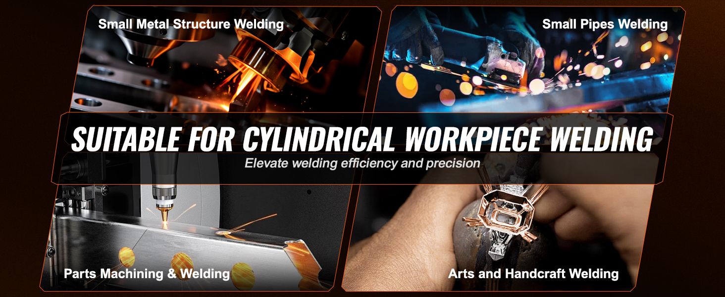suitable for cylindrical workpiece welding, small metal and pipes welding, parts machining, handcrafted.