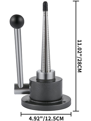 VEVOR ring stretcher reducer with lever and cone, 28cm height, 12.5cm base diameter.