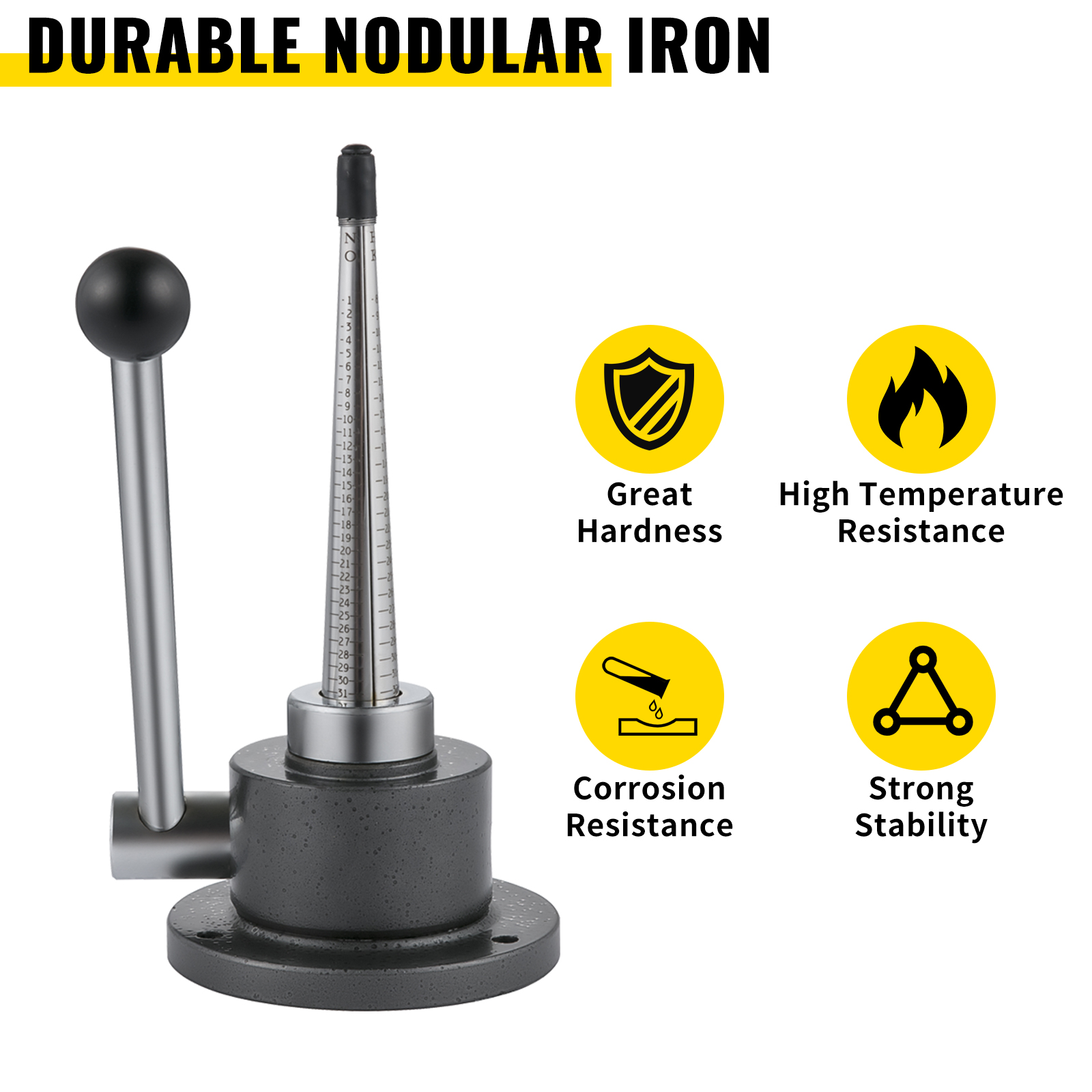 VEVOR ring stretcher reducer with durable nodular iron features great hardness.