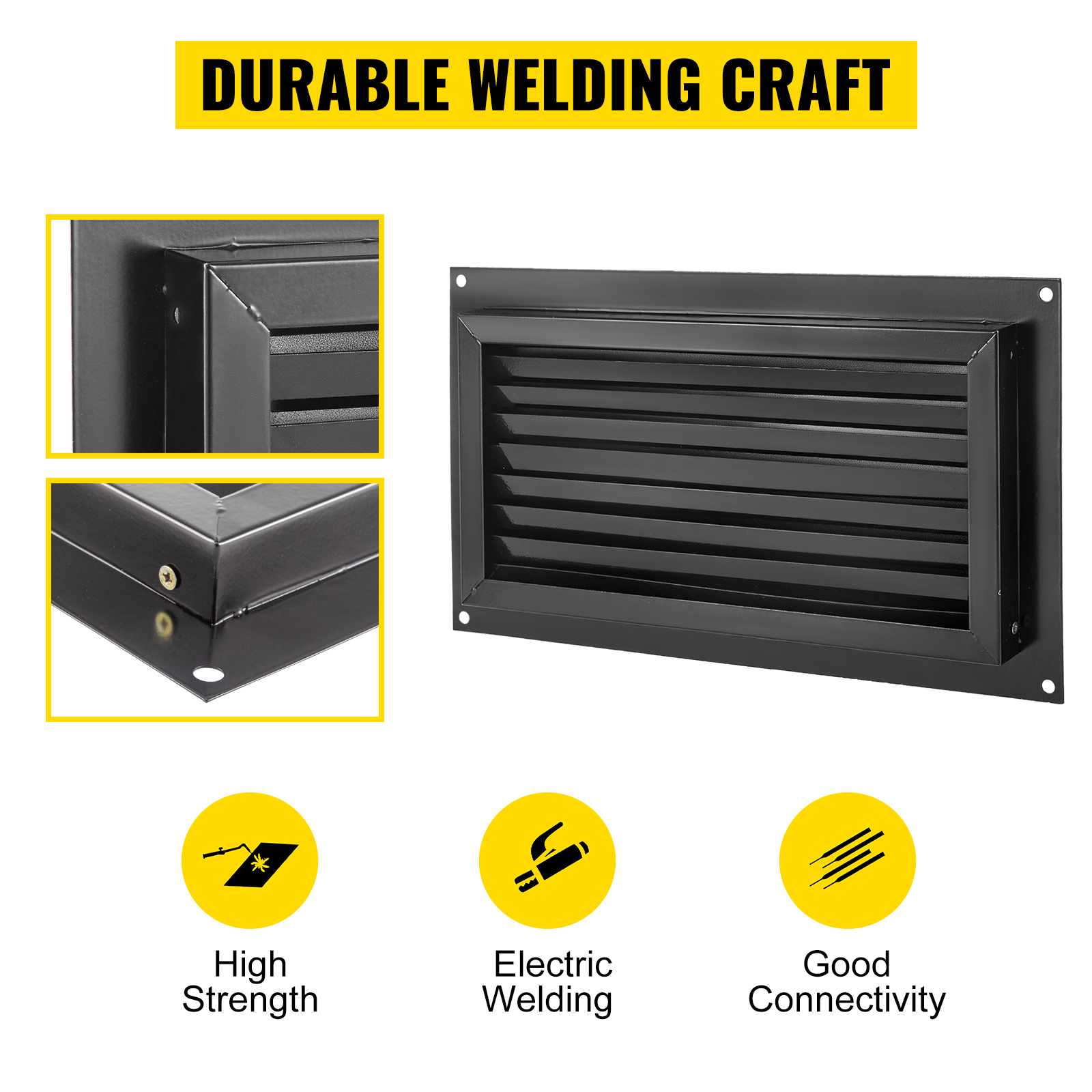 VEVOR flood vent showcasing durable welding craft, with high strength and good connectivity.