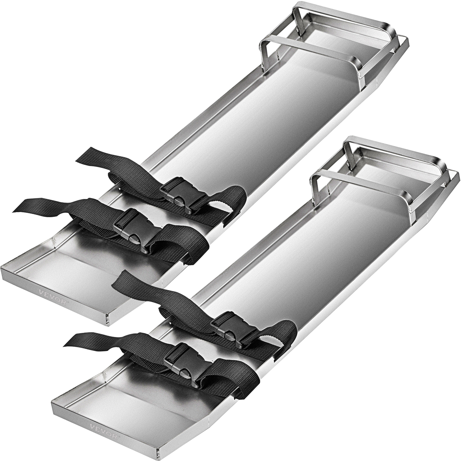 silver VEVOR concrete knee boards with black straps.