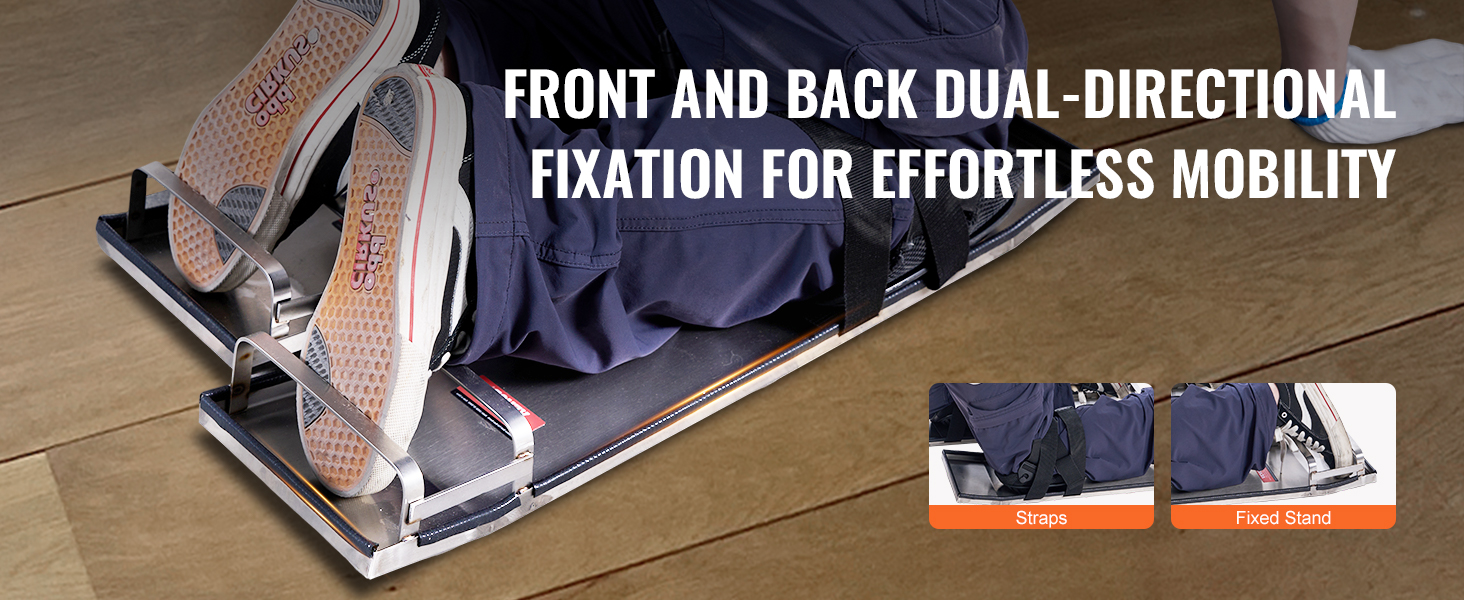 front and back dual-directional fixation for effortless mobility using VEVOR concrete knee boards.