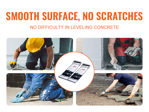 VEVOR concrete knee boards for smooth concrete finishing, reducing scratches and leveling difficulties.