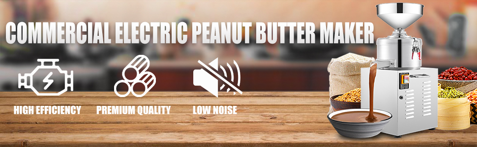 VEVOR peanut butter machine with high efficiency, premium quality, and low noise.