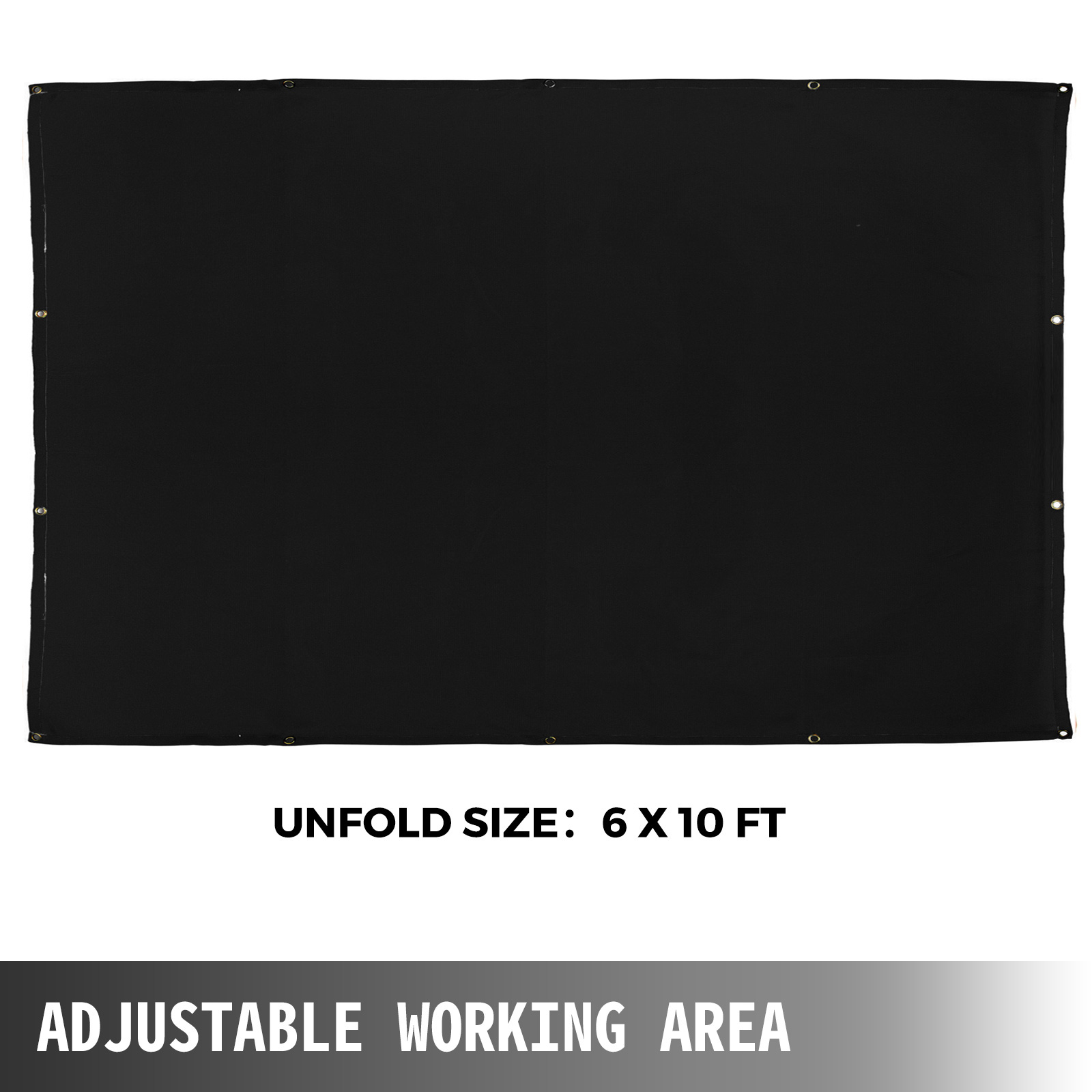 VEVOR metināšanas sega, 6x10 ft, ar regulējamu darba laukumu.