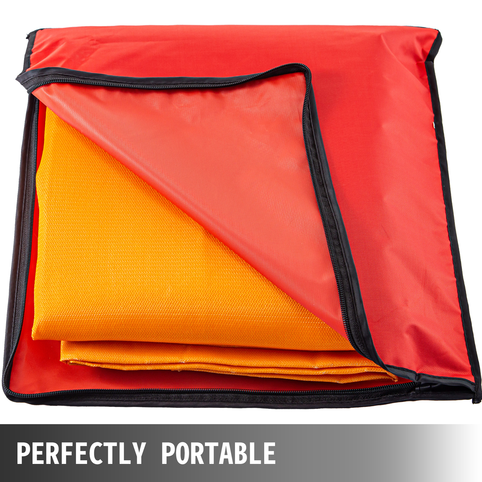 VEVOR welding blanket in red case, perfectly portable.