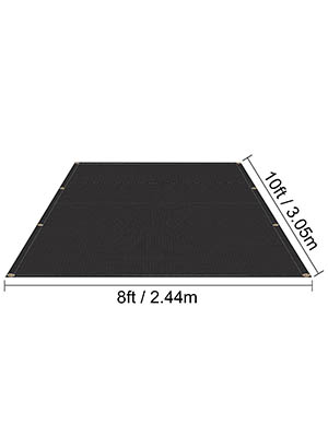 VEVOR fire blankets, 8ft by 10ft, in rectangular shape with dimensions.