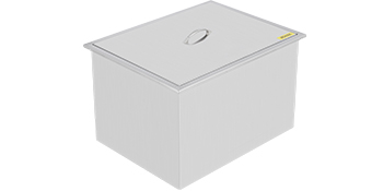 VEVOR ice chest, stainless steel exterior with a compact design and a secure lid handle.