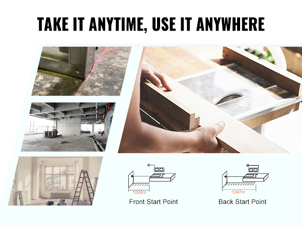 multifunctional VEVOR laser measure for construction and home projects, versatile and portable.