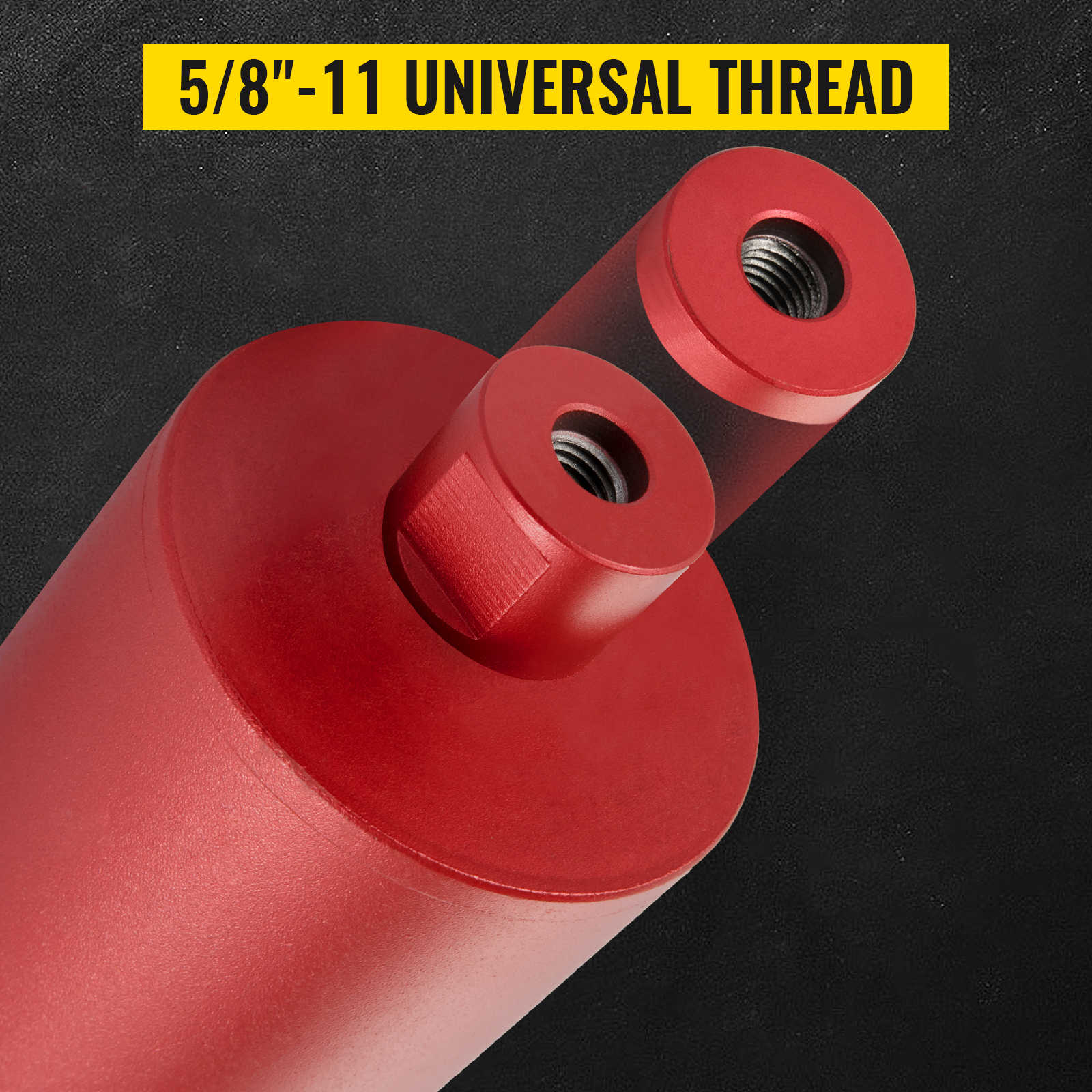 VEVOR diamond core drill bit with 5/8"-11 universal thread, red base