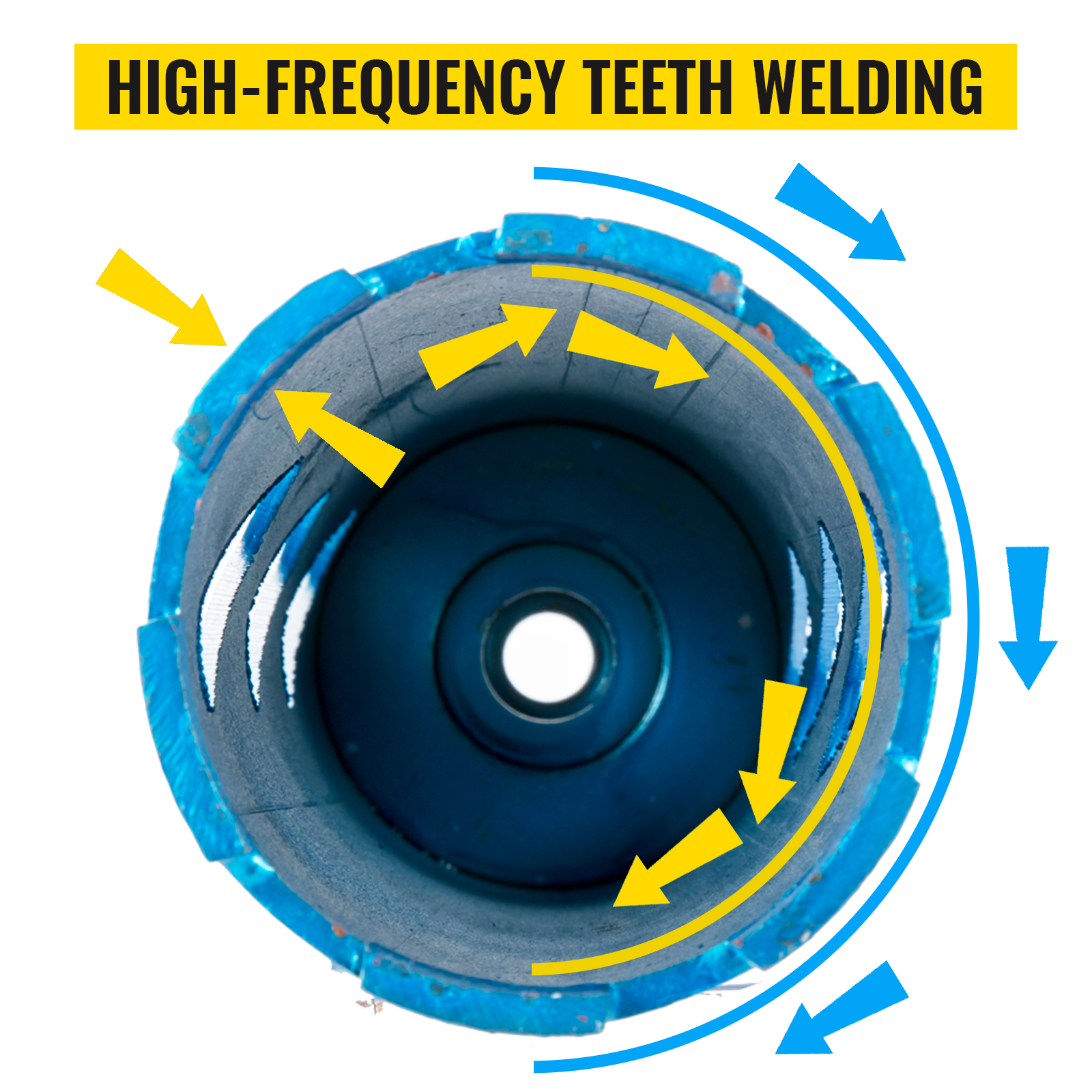 VEVOR diamond core drill bit with high-frequency teeth welding technology.