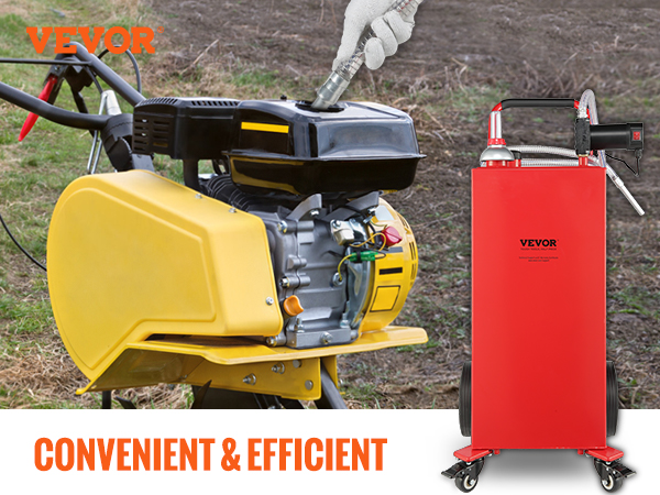 VEVOR fuel caddy – 30-gallon capacity for diesel, machine oil, lubricating oil. save the hassle of refueling.