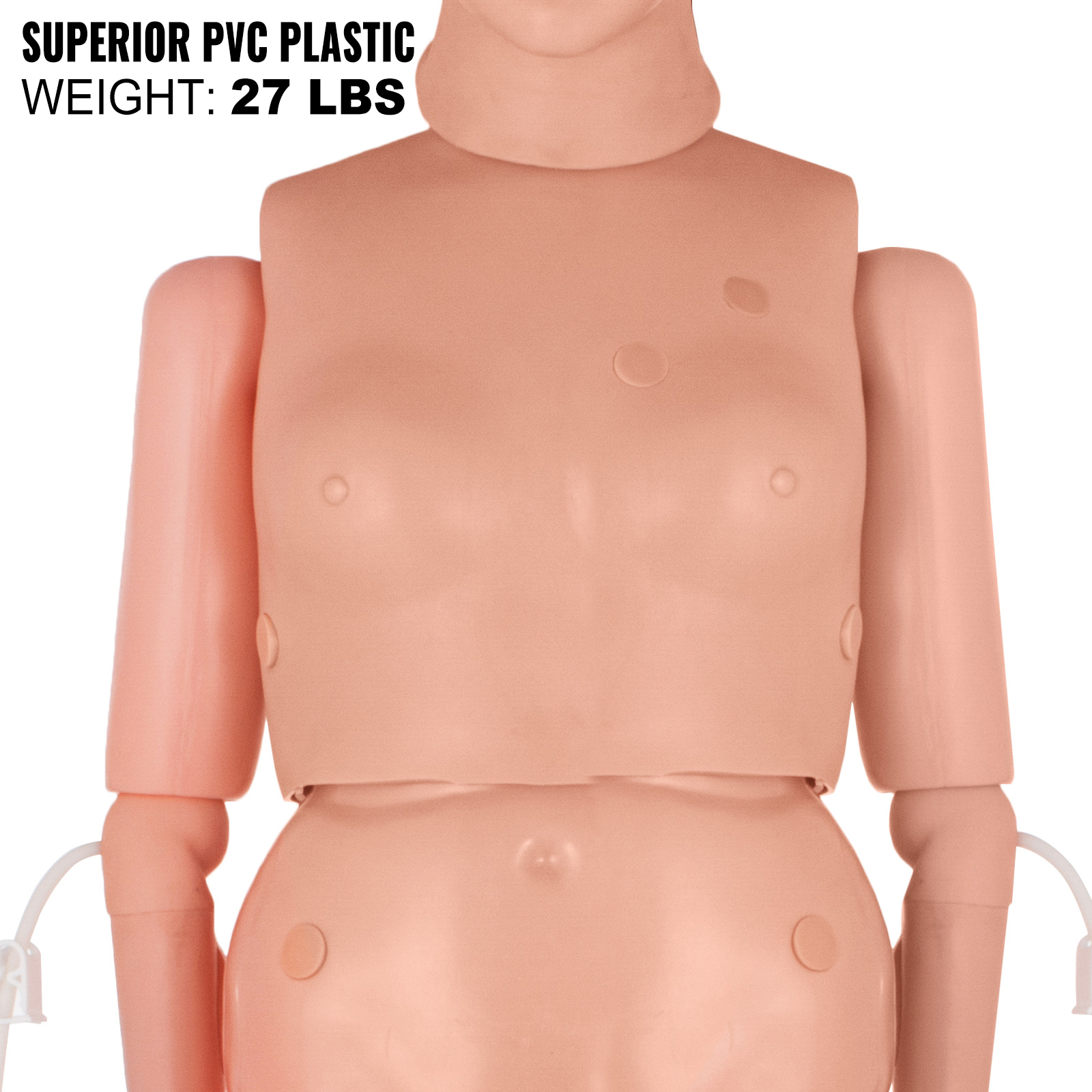 VEVOR medicīniskās apmācības manekens, augstākās kvalitātes pvc plastmasa, svars 27 lbs.