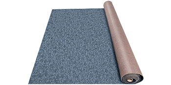 gray VEVOR marine carpet partially unrolled with a roll next to it.
