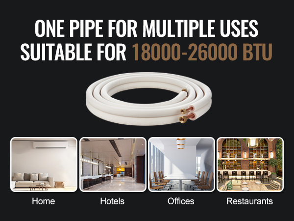 VEVOR mini split līniju komplekts: universāls mājokļiem, viesnīcām, birojiem un restorāniem, 18000-26000 btu.