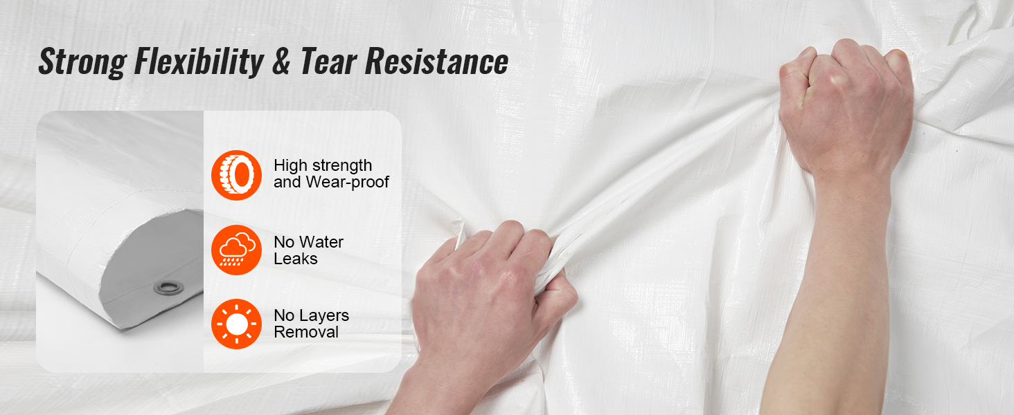 strong and tear-resistant material for the VEVOR carport, featuring no water leaks and high strength.